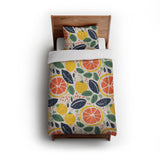 Pamplemousse and Bay Leaf in Twin (68" x 88") Size