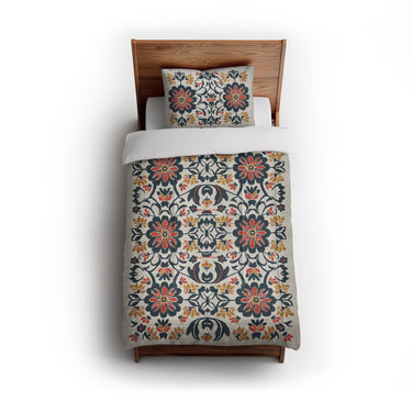Georgiana Navy & Red in Twin (68" x 88") Size