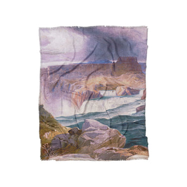 Shoshone Falls of the Great Idaho Snake River by Thomas Moran in Twin (68" x 88") Size