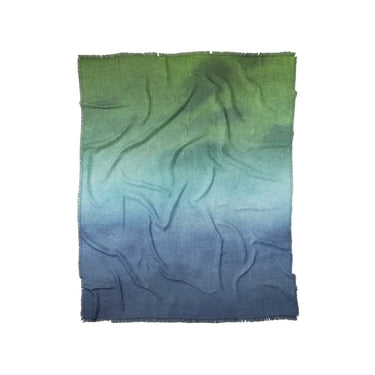 Micah Watercolor Blue & Green in Twin (68" x 88") Size