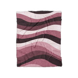 Sinuous Maroon Monochrome in Twin (68" x 88") Size