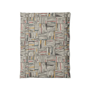 Atticus Multicolor Crosshatch in Twin (68" x 88") Size