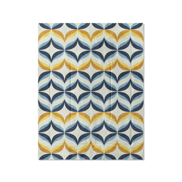Jasper Blue & Gold in Twin (68" x 88") Size