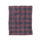 Buffalo Plaid Maroon & Navy in Twin (68" x 88") Size