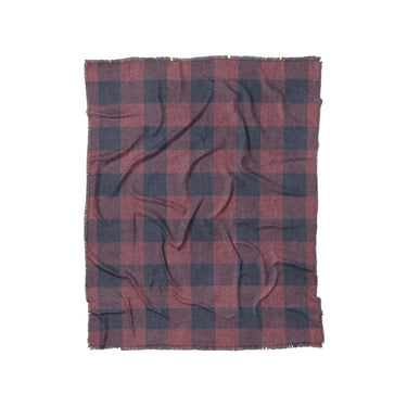 Buffalo Plaid Maroon & Navy in Twin (68" x 88") Size