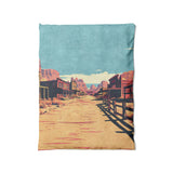 Southwestern Ghost Town in Twin (68" x 88") Size