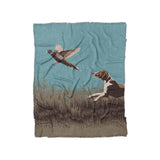 That Dog'll Hunt Blue in Twin (68" x 88") Size