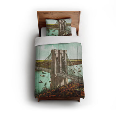 Brooklyn Bridge in Twin (68" x 88") Size