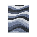 Sinuous Navy Monochrome in Twin (68" x 88") Size