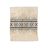 Loxcie Ivory & Blue in Twin (68" x 88") Size