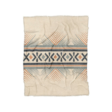 Loxcie Ivory & Blue in Twin (68" x 88") Size