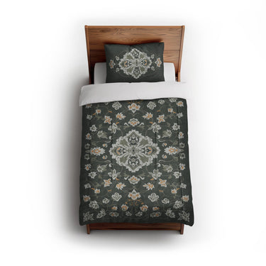 Fenwick Green & Orange in Twin (68" x 88") Size