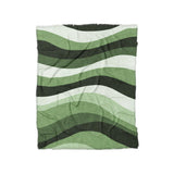Sinuous Green Monochrome in Twin (68" x 88") Size