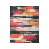 Jörgan Red & Black in Twin (68" x 88") Size