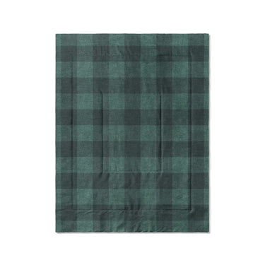 Buffalo Plaid Deep Teal in Twin (68" x 88") Size