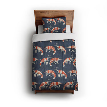 Tribal Prawns in Twin (68" x 88") Size