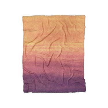 Imogen Watercolor Orange & Purple Ombre in Twin (68" x 88") Size