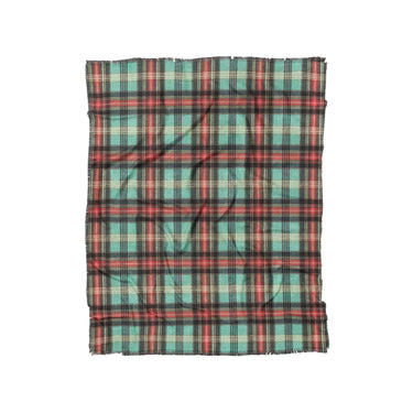 Ferguson Plaid Teal Red in Twin (68" x 88") Size