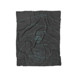 Solar System Charcoal & Teal in Twin (68" x 88") Size