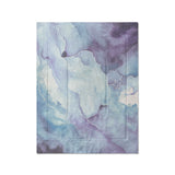 Zephyr Watercolor Blue & Purple in Twin (68" x 88") Size