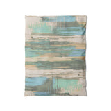 Jörgan Teal & Taupe in Twin (68" x 88") Size