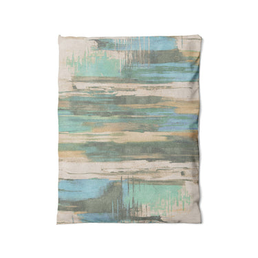 Jörgan Teal & Taupe in Twin (68" x 88") Size