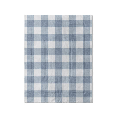 Buffalo Plaid Steel Blue in Twin (68" x 88") Size