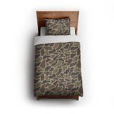 Duck Camo Brown in Twin (68" x 88") Size