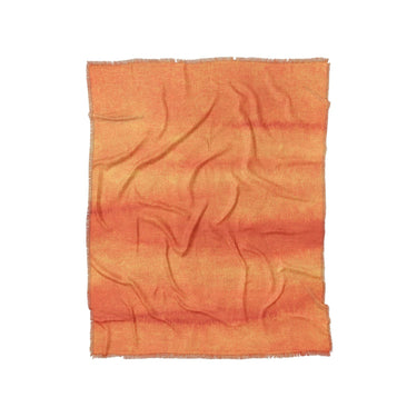 Ophelia Watercolor Fire Orange Balayage in Twin (68" x 88") Size