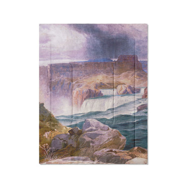 Shoshone Falls of the Great Idaho Snake River by Thomas Moran in Twin (68" x 88") Size