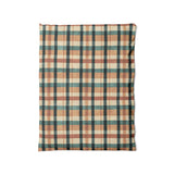 Brenton Plaid Taupe Teal in Twin (68" x 88") Size