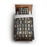 Milo Navy Lime & Terracotta in Twin (68" x 88") Size