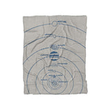 Solar System Blue & Ivory in Twin (68" x 88") Size