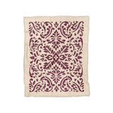 Floranna Ivory & Wine in Twin (68" x 88") Size