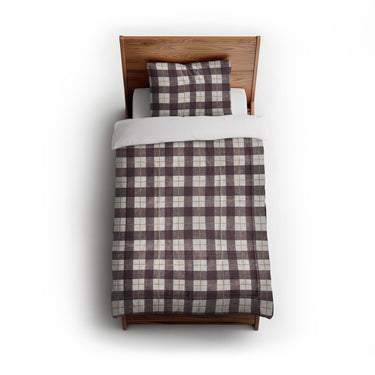 Wallace Plaid Maroon & Gold in Twin (68" x 88") Size