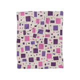 Geometric Confetti Purple & Pink in Twin (68" x 88") Size