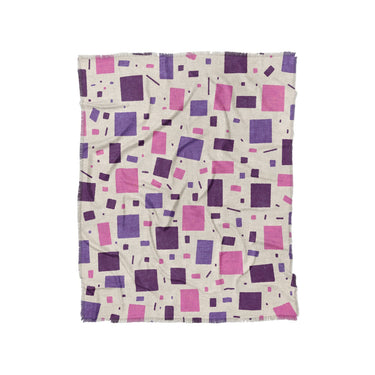 Geometric Confetti Purple & Pink in Twin (68" x 88") Size