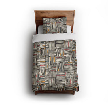 Atticus Multicolor Crosshatch in Twin (68" x 88") Size