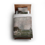 Stormy Narragansett Pier by Thomas Bircher in Twin (68" x 88") Size