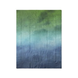 Micah Watercolor Blue & Green in Twin (68" x 88") Size