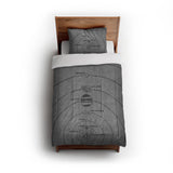 Solar System Grey & Black in Twin (68" x 88") Size
