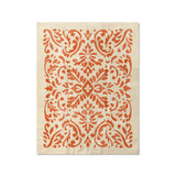 Floranna Ivory & Orange in Twin (68" x 88") Size