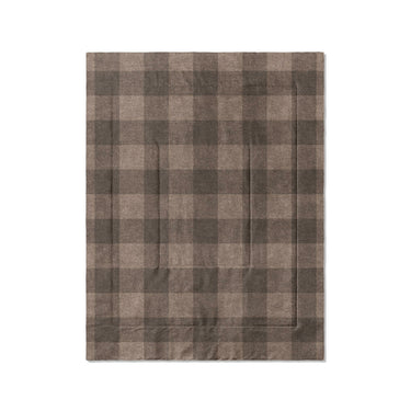 Buffalo Plaid Dark Cedar Brown in Twin (68" x 88") Size