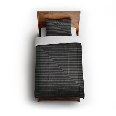 Euclid Black & Neutral Grey in Twin (68" x 88") Size