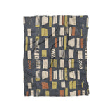 Milo Navy Lime & Terracotta in Twin (68" x 88") Size