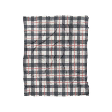 Wallace Plaid Navy & Red in Twin (68" x 88") Size