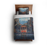 San Francisco Trolley in Twin (68" x 88") Size