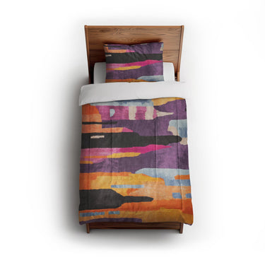 Raheem Orange & Purple in Twin (68" x 88") Size
