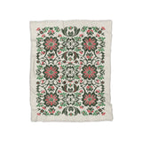 Georgiana Green & Deep Cerise in Twin (68" x 88") Size