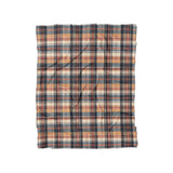 MacPherson Plaid Navy & Gold in Twin (68" x 88") Size